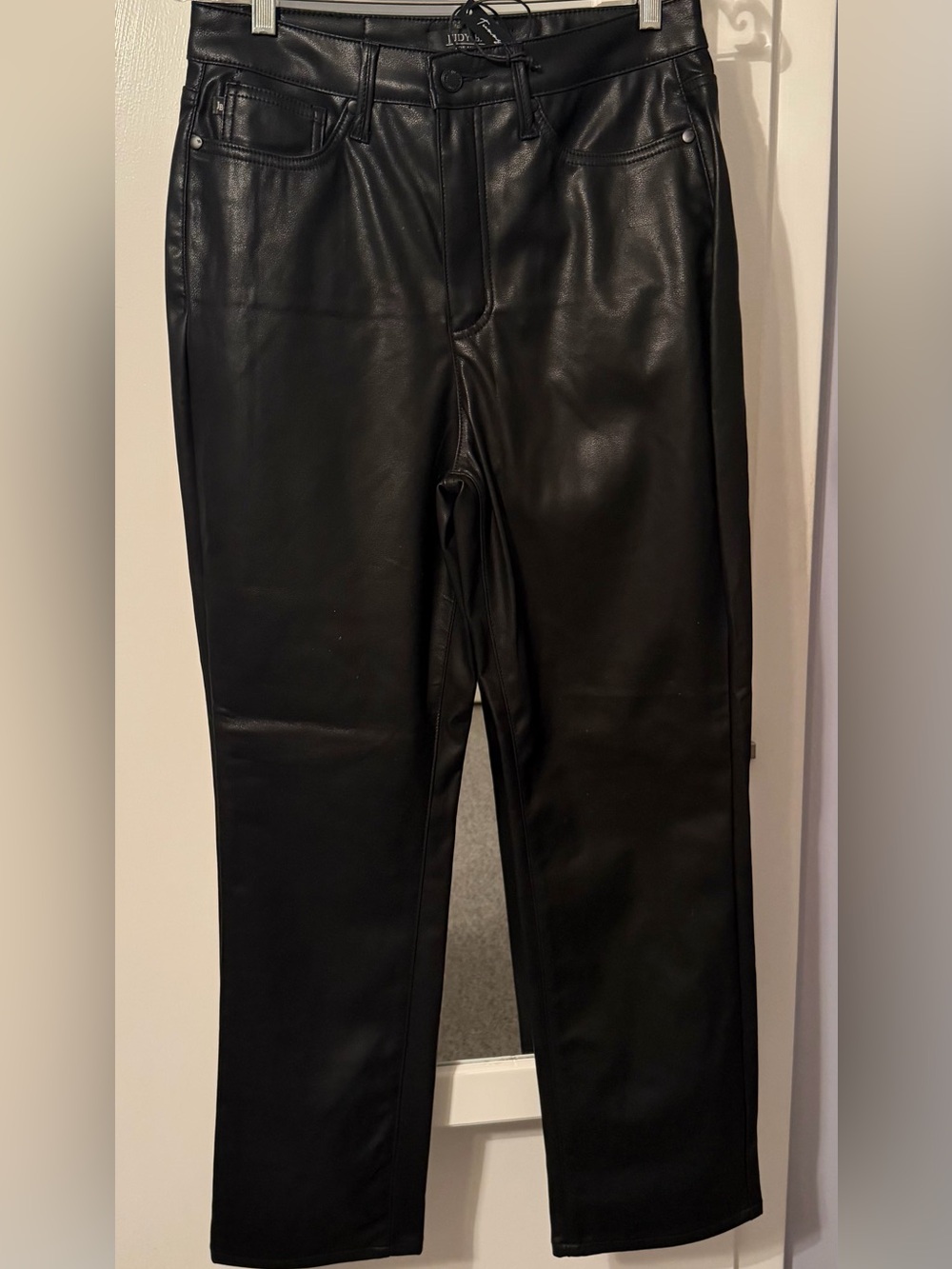 Judy Blue Black Faux Leather Women's Jeans